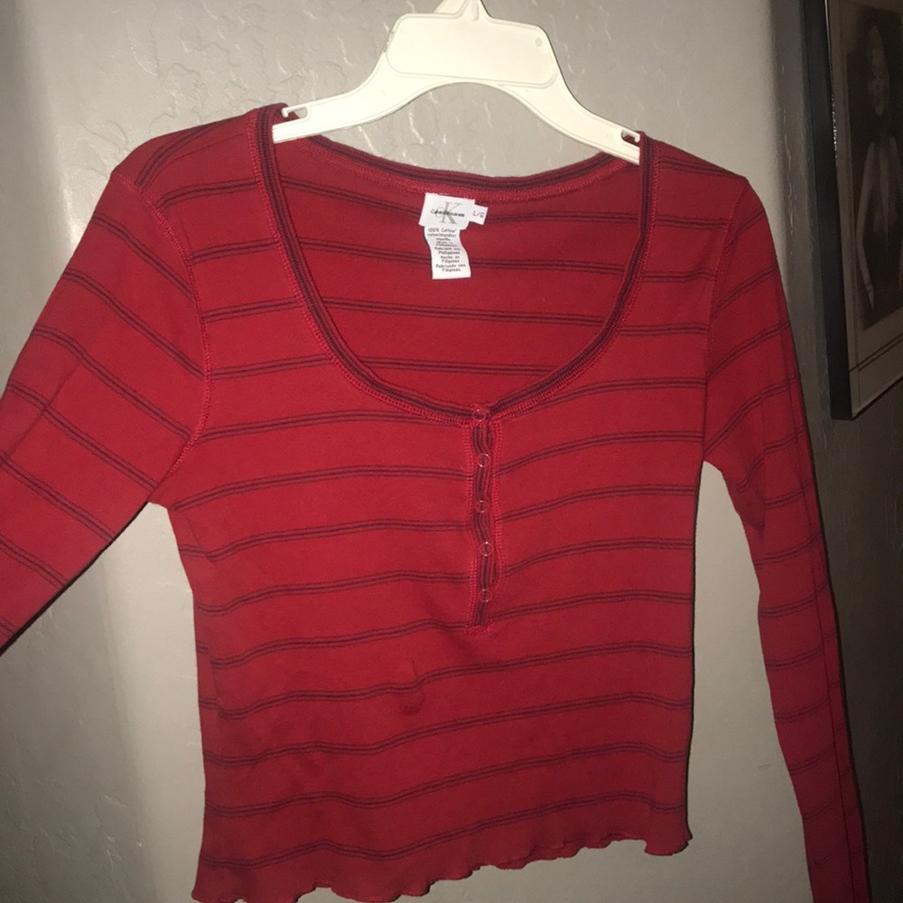 Calvin Klein striped Long sleeve